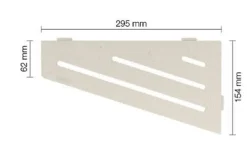 Schluter Tablette murale de douche SHELF- E- S3 - CURVE - inox brossé - 62 x 295 x 154 mm* Etagère Salle De Bains
