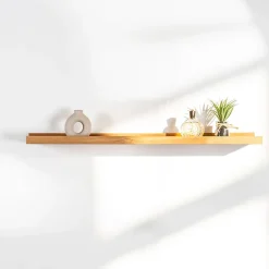 Wanda Collection Tablette étagère Helvine salle de bain en teck massif 90cm