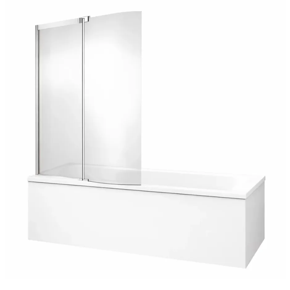 Jacob Delafon Tablier bain compatible toutes baignoires rectangulaires, installation angle, 180x90x60cm, Blanc + Pare bain Malice