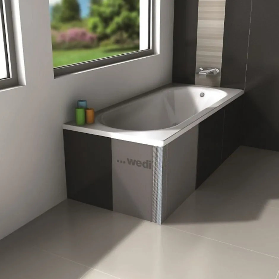 Wedi Tablier de baignoire à carreler 180 x 60 cm en mousse rigide 100% étanche