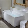 Valentin Tablier de baignoire frontal pour baignoire droite 170 x 75 cm, blanc,