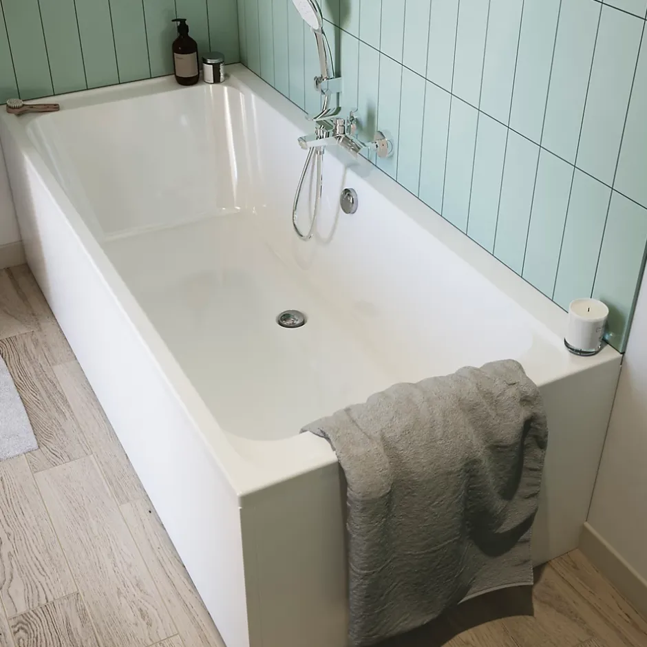 Balneo Tablier de baignoire frontal blanc Panel 180 cm* Tablier Et Habillage De Baignoire