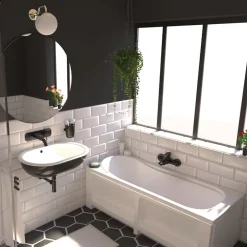 Valentin Tablier de baignoire frontal 170 cm pour baignoire Glyphe,* Tablier Et Habillage De Baignoire