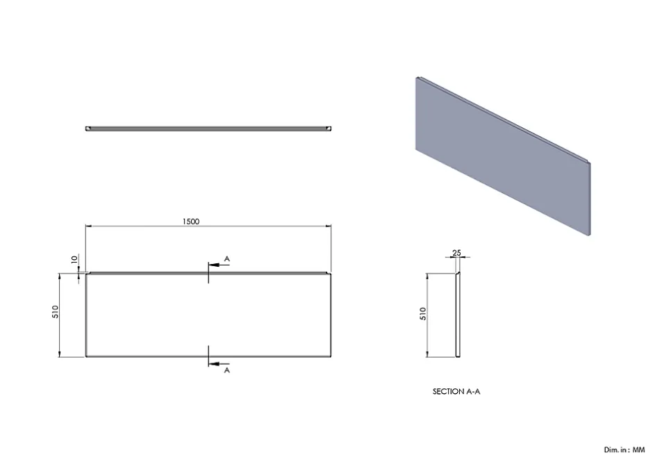 Balneo Tablier de baignoire frontal blanc Panel 150 cm* Tablier Et Habillage De Baignoire