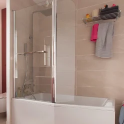 Jacob Delafon Tablier de baignoire frontal et latéral 170 cm blanc brillant