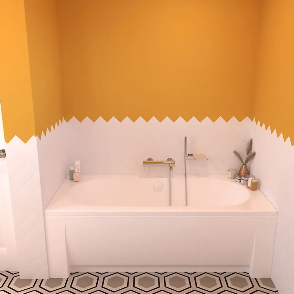 Valentin Tablier de baignoire frontal blanc pour baignoire droite L.180 x l.80 cm,* Tablier Et Habillage De Baignoire