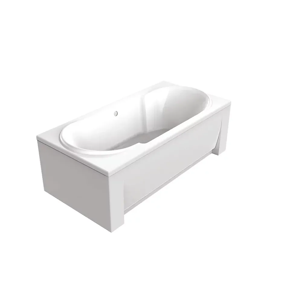 Valentin Tablier de baignoire frontal blanc pour baignoire droite L.180 x l.80 cm,* Tablier Et Habillage De Baignoire