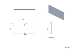 Balneo Tablier de baignoire frontal blanc Panel 130 cm