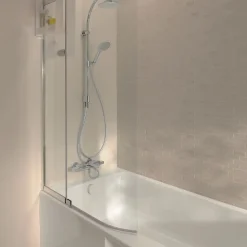 Jacob Delafon Tablier de baignoire installation en niche blanc mat + pare bain Malice