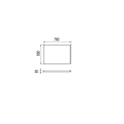 Valentin Tablier de baignoire latéral pour baignoire droite 180 x 80 cm, blanc,