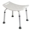 Godonnier Tabouret de douche avec poignées, hauteur réglable, blanc,* Siège De Douche