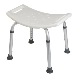 Godonnier Tabouret de douche avec poignées, hauteur réglable, blanc,* Siège De Douche