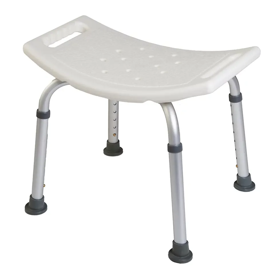 Godonnier Tabouret de douche avec poignées, hauteur réglable, blanc,* Siège De Douche