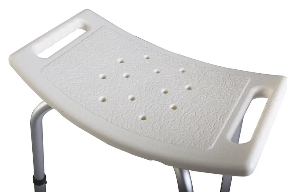 Godonnier Tabouret de douche avec poignées, hauteur réglable, blanc,* Siège De Douche