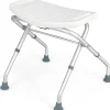 Giantex Tabouret de Douche, Banc de Douche avec Poignées, Charge 150 kg, pour Personnes Âgées, Handicapées, Enceintes, Blanc