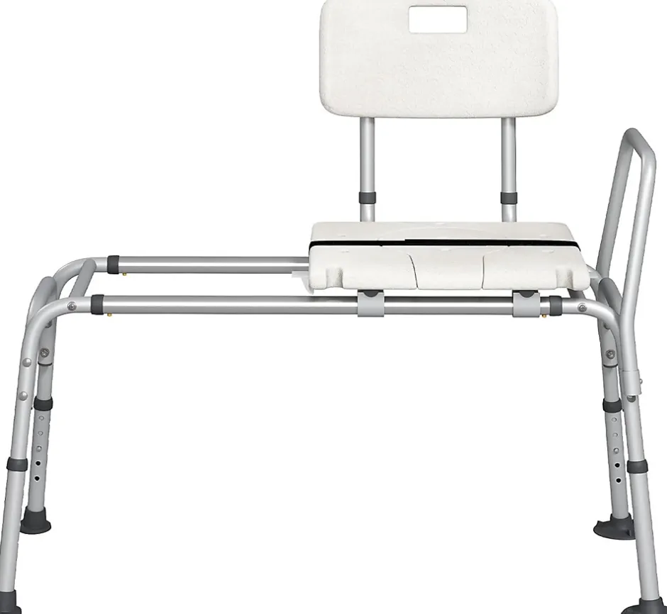 Giantex Tabouret de Douche Coulissant, Banc de Douche Autonomie Hauteur Réglable, Personnes Handicapées Âgées,Charge 160KG* Siège De Douche