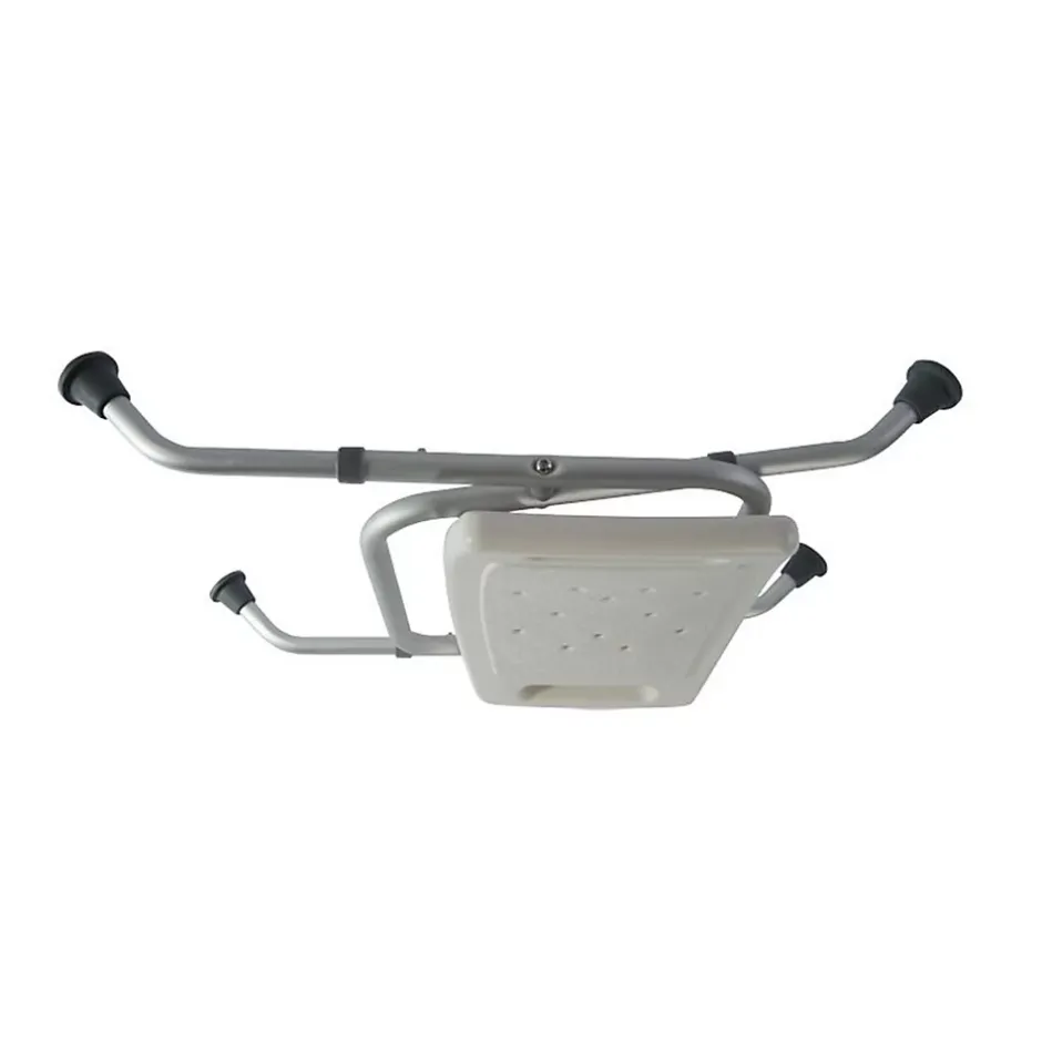 Generique Tabouret de douche, Identités 812031, Chaise de douche, courbé pliant blanc, pliable pour le ranger et le transporter facilement* Siège De Douche