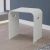 Bernstein Tabouret de douche PB4002 en fonte minérale - blanc mat* Siège De Douche