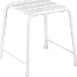 Sanindusa Tabouret de douche PMR normes handicapé WcCare charge 150kg blanc* Siège De Douche