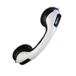 Pellet Tabouret de douche PMR Essentiel rond hauteur réglable + Barre à ventouse de maintien PMR 30 cm