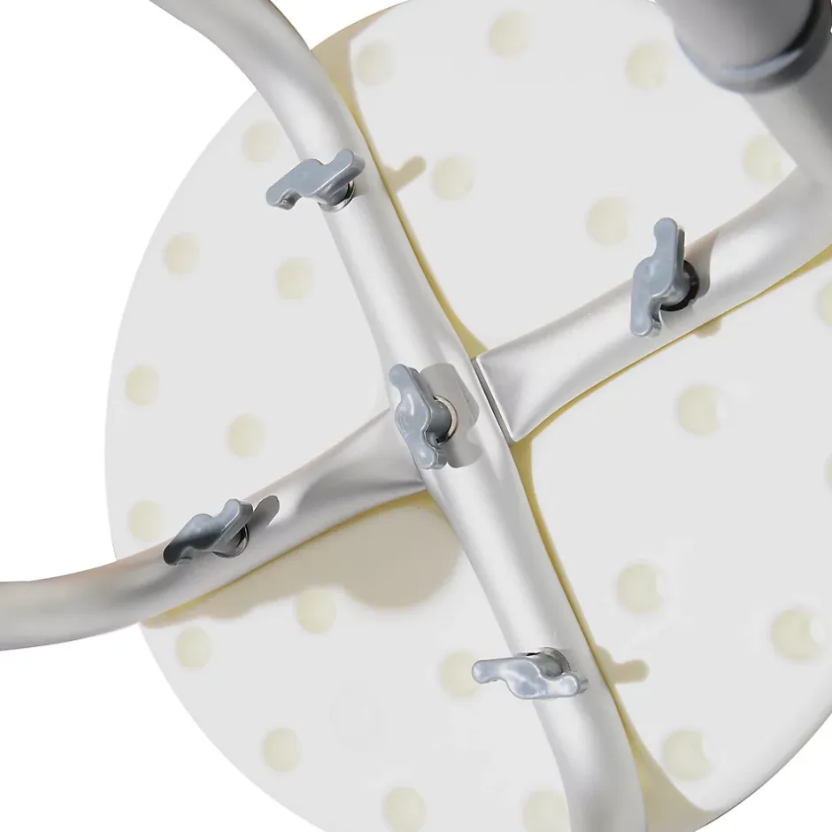 Homcom Tabouret de douche réglable en hauteur siège de douche ergonomique pieds antidérapants charge max. 136 Kg alu HDPE blanc