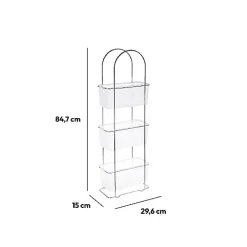 5Five Étagère 3 niveaux Transparent -