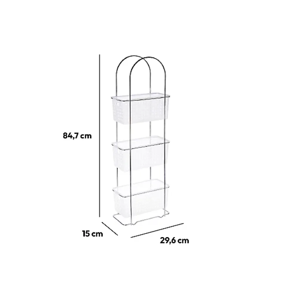 5Five Étagère 3 niveaux Transparent -