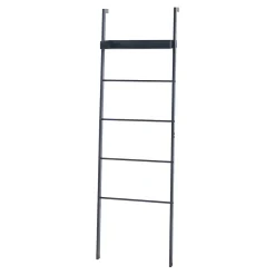 [En.Casa] Étagère échelle Oeksnes acier 160 x 50 x 28 cm noir en.casa* Etagère Salle De Bains
