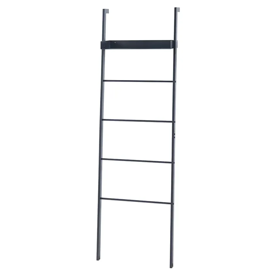 [En.Casa] Étagère échelle Oeksnes acier 160 x 50 x 28 cm noir en.casa* Etagère Salle De Bains