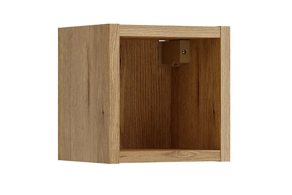 Furnidea Étagère cube de salle de bain suspendue 20 x 20 cm NOVA chêne Coast Evoke