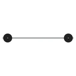 GoodHome Étagère de salle de bain en verre et acier inoxydable noir H.40 cm Cavally