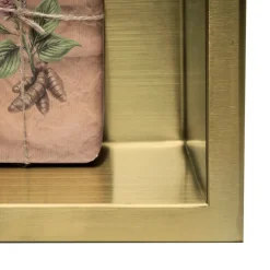 Rea ÉTAGÈRE D'ENCASTREMENT POUR SALLE DE BAINS 7 30X30X10 BRUSH GOLD
