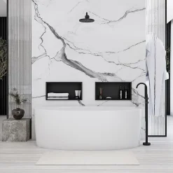 Rea ÉTAGÈRE D'ENCASTREMENT POUR SALLE DE BAINS 5 30X45X10 BLACK