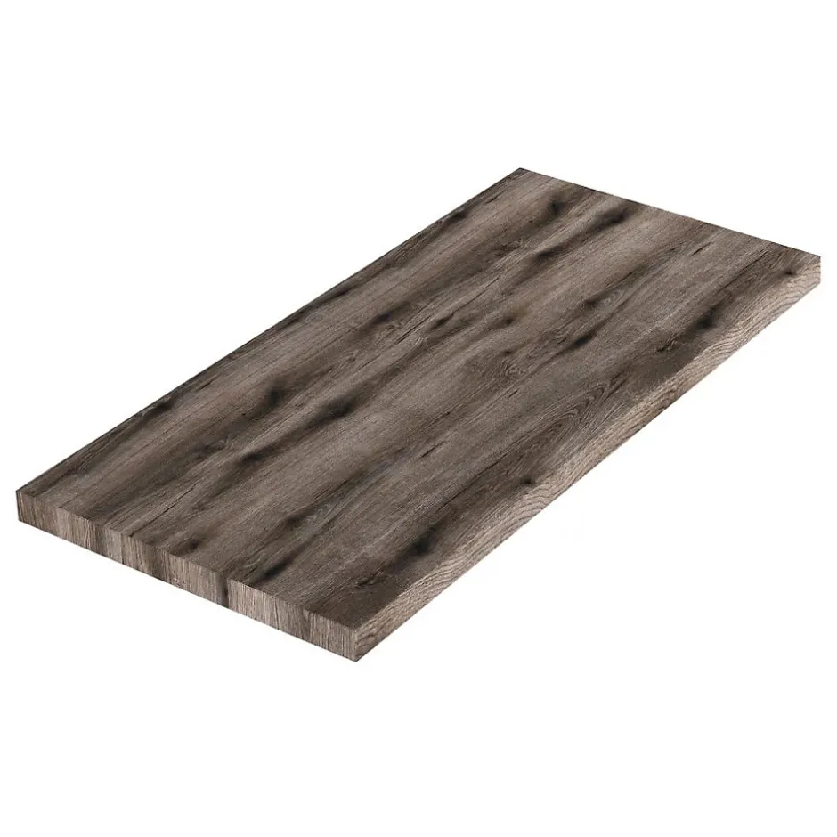 Kiamami Valentina Étagère En Bois Pour Lavabo À Poser De 100 Cm, Finition Chêne Fossile* Plan De Travail Salle De Bains