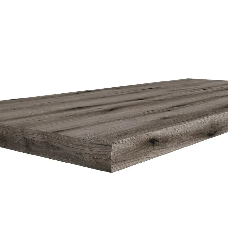 Kiamami Valentina Étagère En Bois Pour Lavabo À Poser De 100 Cm, Finition Chêne Fossile* Plan De Travail Salle De Bains