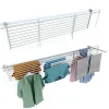 Foxydry Étagère linge blanc pliable extérieur 162x63x8 cm Duo