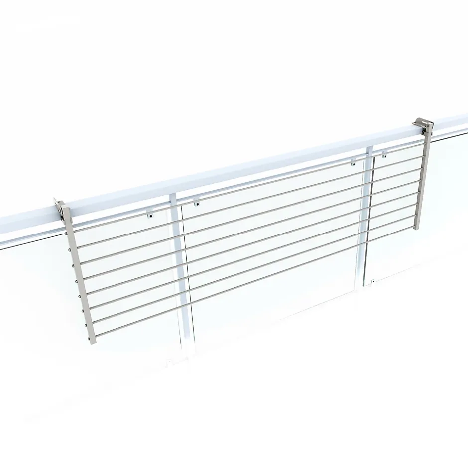 Foxydry Étagère linge blanc pliable extérieur 162x63x8 cm Duo