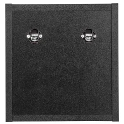 [En.Casa] Étagère murale de salle de bain Newport 27 x 25 x 21 cm noir en.casa* Etagère Salle De Bains