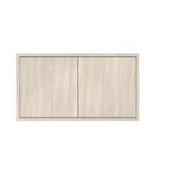 GoodHome Étagère murale rectangulaire avec portes Rigga effet chêne L. 60 cm* Accessoire Buanderie