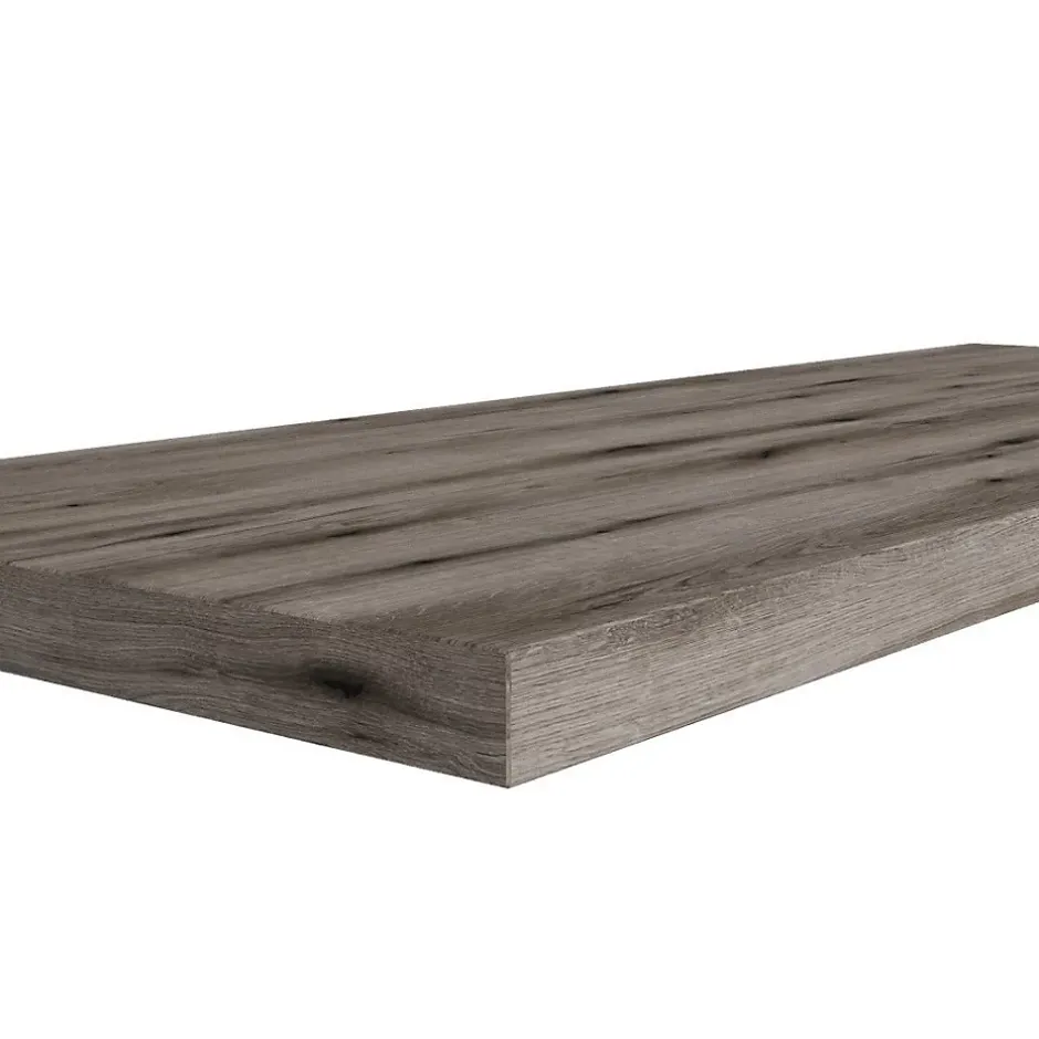 Kiamami Valentina Étagère Sous Évier 120Cm Effet Bois Chêne Fossile