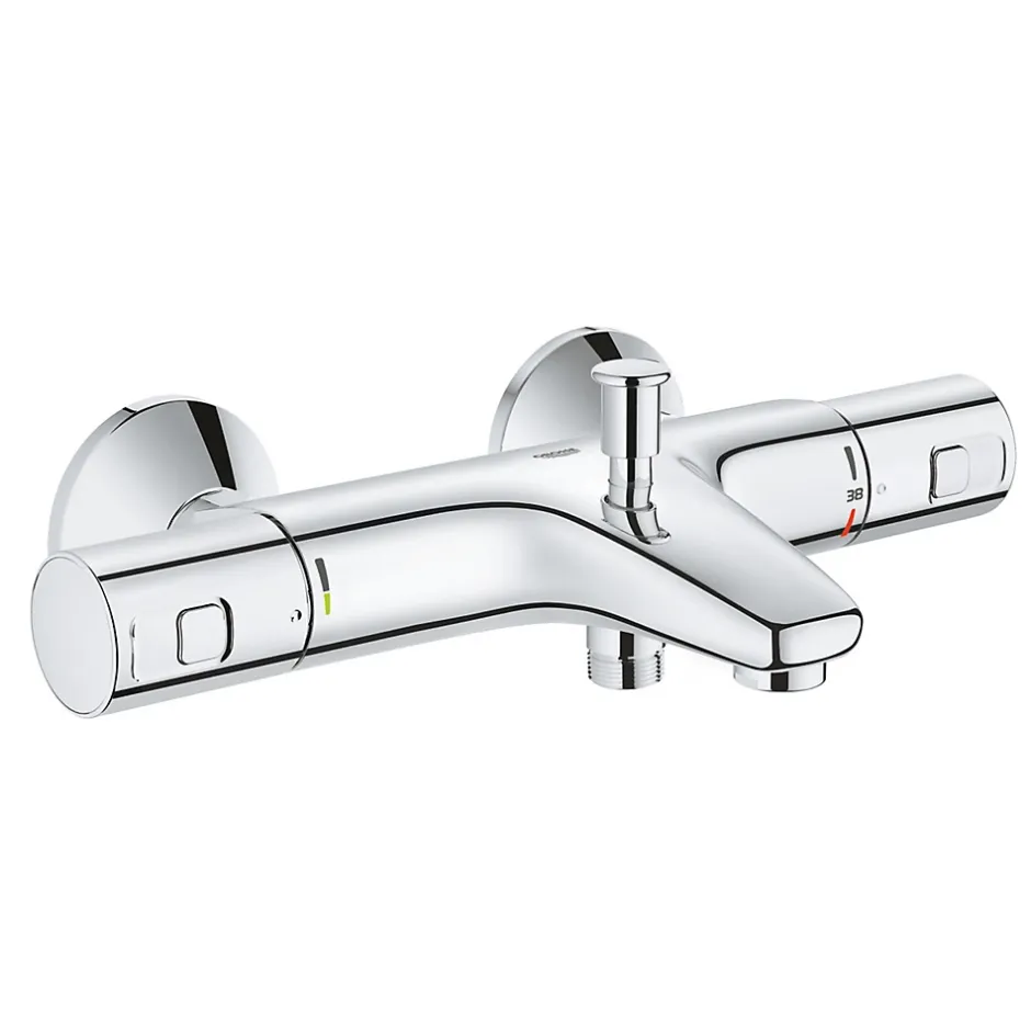 Grohe Tempesta 100 ensemble de douche complet 3 jets + mitigeur thermostatique bain/douche 1/2", chrome (34598000-28789002)