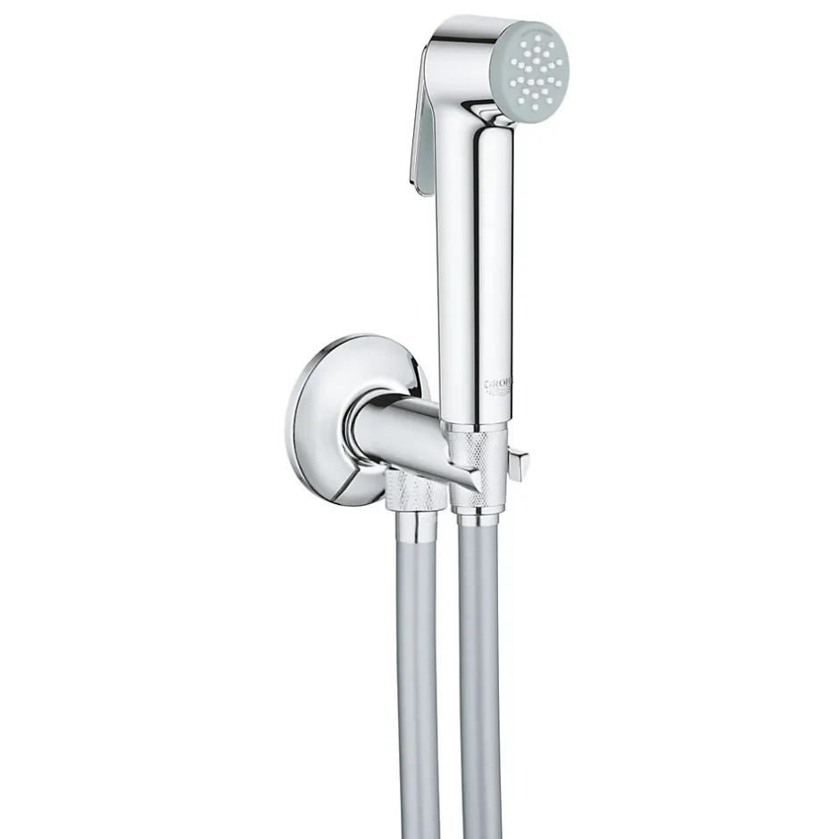 Grohe Tempesta-F Trigger Spray 30 Ensemble avec robinet d'arrêt 1 jet, chromé (26358000)* Bidet