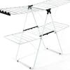 Giantex étendoir à Linge à 2 Niveaux,avec Barre de Support Réglable,26 Pinces,Cintre à Linge Pliable,Gain de Place et Collapsible* Etendoir À Linge
