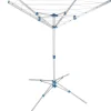 Tectake Étendoir à linge avec pied en Aluminium Pliable 102 x 102 x 160 cm gris