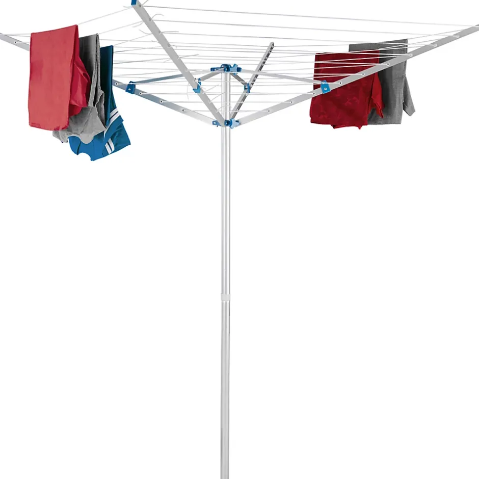 Tectake Étendoir à linge en aluminium à poignées pliables gris* Etendoir À Linge