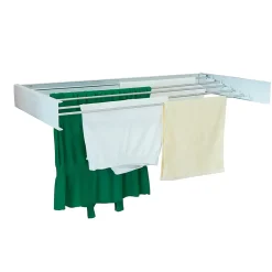 Kitchen Move Étendoir à linge mural COBRA Blanc Aluminium 6M