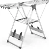Giantex Étendoir à Linge Pliable à 2 Niveaux en Aluminium avec Ailes Réglables en Hauteur 21 Rails de Séchage 10 Pinces* Etendoir À Linge