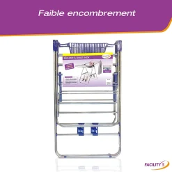 Facility'S Étendoir à linge pliable avec porte cintres* Etendoir À Linge