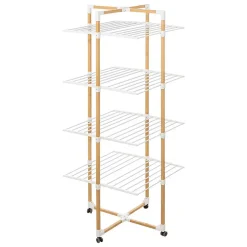 5Five Étendoir à linge tour 4 roues 40m effet bois - 5 five simply smart* Etendoir À Linge