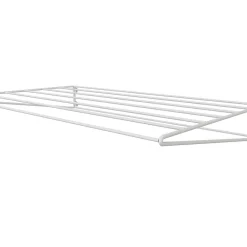 Étendoir filaire mural en acier blanc L. 66 x 40 cm